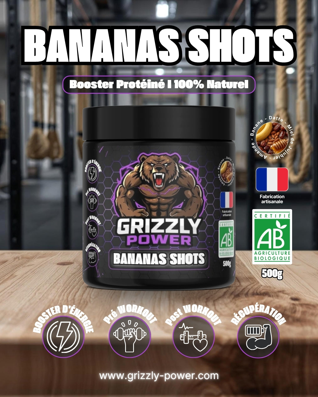 Ce booster apporte une source d'énergie rapide et est excellent pour la récupération après l'effort.