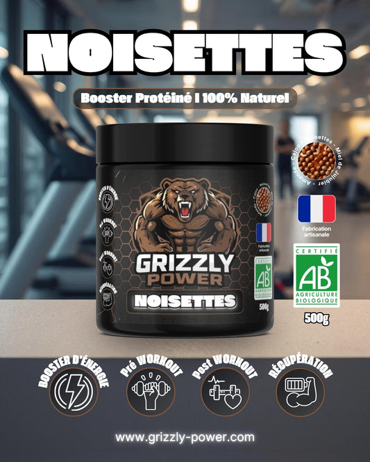 Un mélange de miel pur d'amandes, de noix de cajou et de noisettes vous fournirons énergie, protéines et nombreux nutriments essentiels à vos séances sportive, pour votre récupération après l'effort et à vos journées chargées.