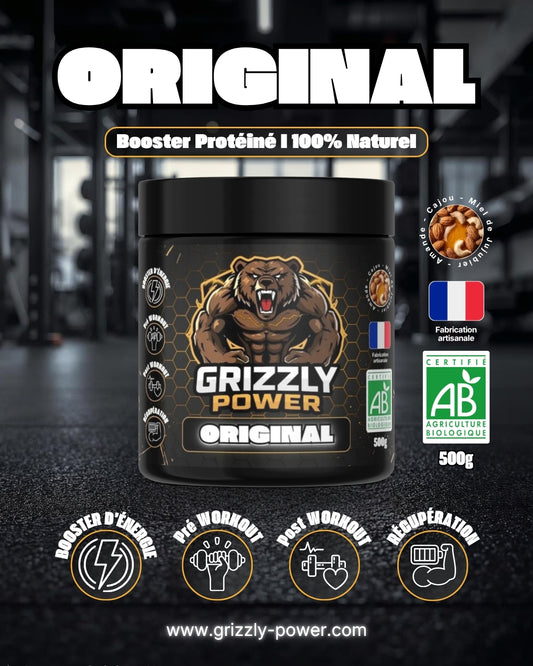 Booster d'énergie protéiné 100% naturel, à base de fruits secs et de miel de jujubier. A consommer avant et après l'effort ou au début et à la fin de la journée pour un regain d'énergie.